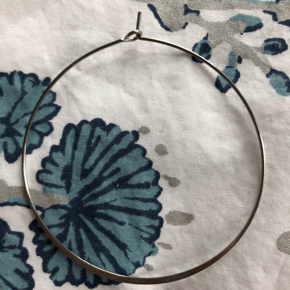 Delicate Silver Hoops - Picture 3 of 5